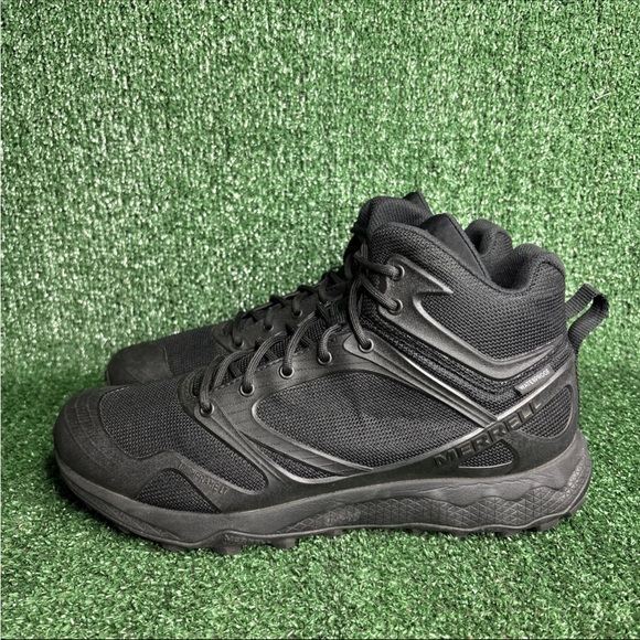 MERRELL MENS TACTICAL MID WATER PROOF BOOTS BLACK SIZE 12 main image 4